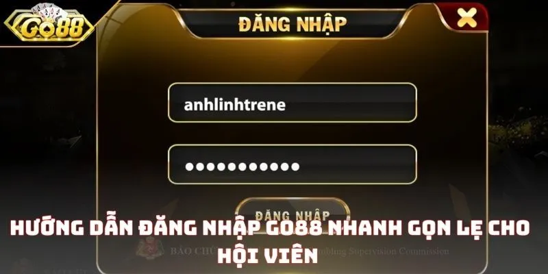 Hướng dẫn đăng nhập Go88 nhanh gọn lẹ cho hội viên