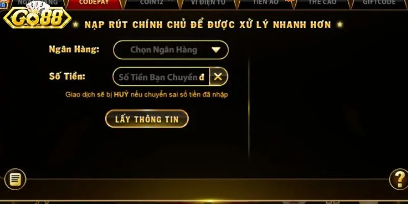 Một số thông tin cơ bản về lấy thưởng tại nhà cái GO88